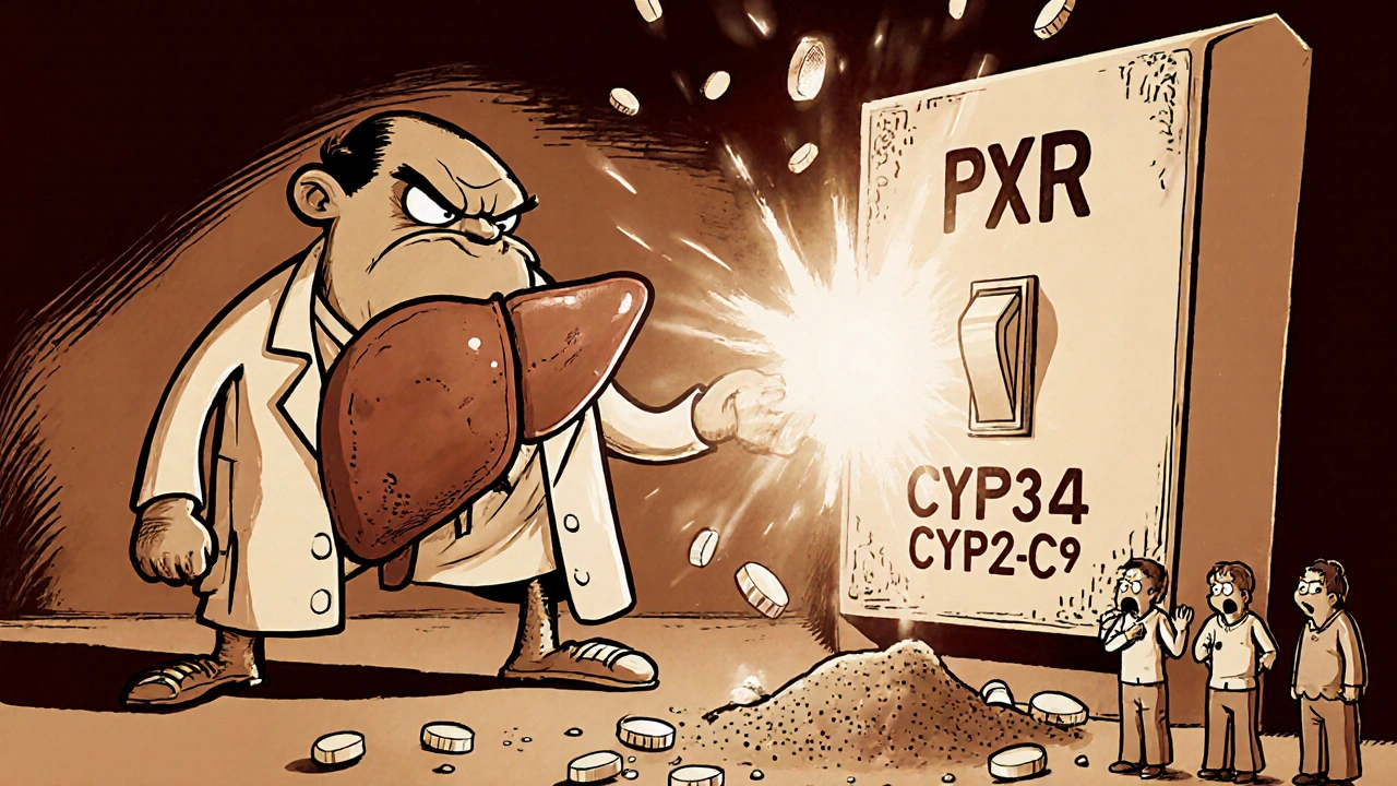 Rifampin Induction: How It Lowers Anticoagulant and Antiviral Levels